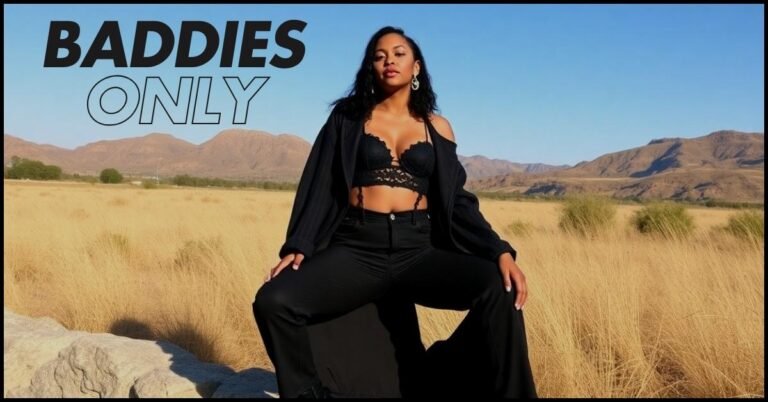 "Bold and confident woman posing with striking attitude, embodying the essence of BaddiesOnly."